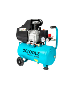 Compresor Detoolz 24L cu ulei, 1500 W, debit 160L/min, 8 bar, 2 prize de aer