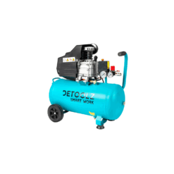 Compresor Detoolz 50L cu ulei, 1680 W, debit 206L/min, 8 bar, 2 prize de aer