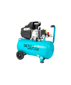 Compresor Detoolz 50L cu ulei, 1680 W, debit 206L/min, 8 bar, 2 prize de aer