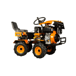 Mini tractor Detoolz, 17cp, 530cc, motor pe motorina 4T, 4X4, 4 viteze, pornire electrica, 2 cutii de viteze