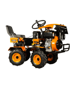 Mini tractor Detoolz, 17cp, 530cc, motor pe motorina 4T, 4X4, 4 viteze, pornire electrica, 2 cutii de viteze