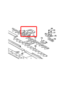 PLACA SUPERIOARA PENTRU LAMA ROTAKT TC-87 (321020211/6)