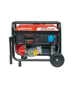 Generator De Curent Rotakt ROGE6000 6kw, Benzina, 15CP, AVR, Iesire 230V / 12V