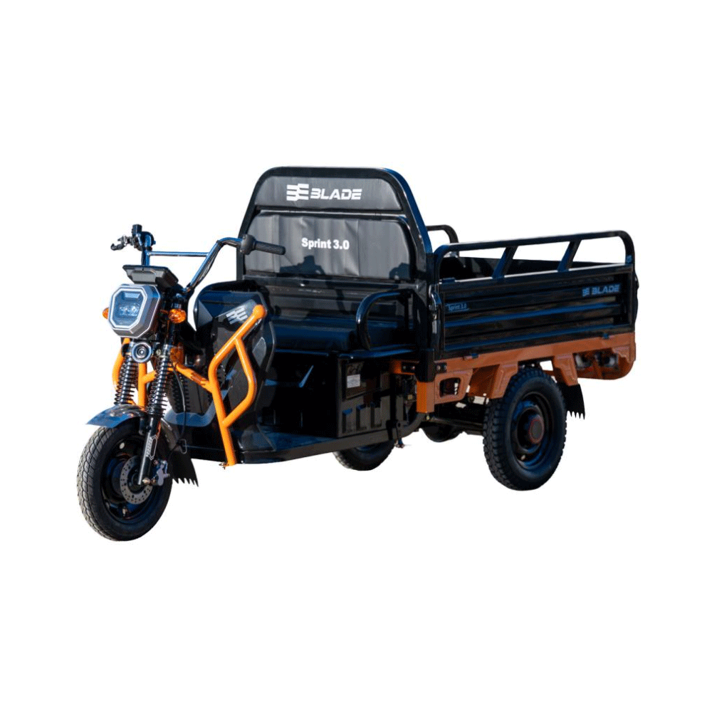 BLADE - TRICICLU CARGO 2000W - SPRINT 3.0 - NEGRU + PORTOCALIU