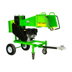 Tocator crengi Micul Fermier, motor benzina 18CP, diametru maxim de taiere Ø120mm, cu carlig de remorcare, pentru brichete
